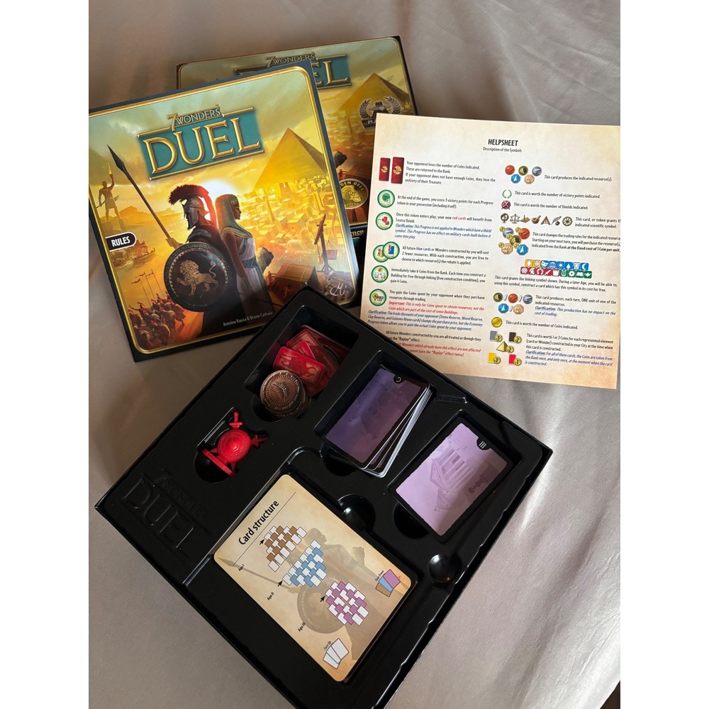 7 Wonders Duel Board Game Repos Production 2 Player Strategy Game 7DU-EN01 - Picture 3 of 3